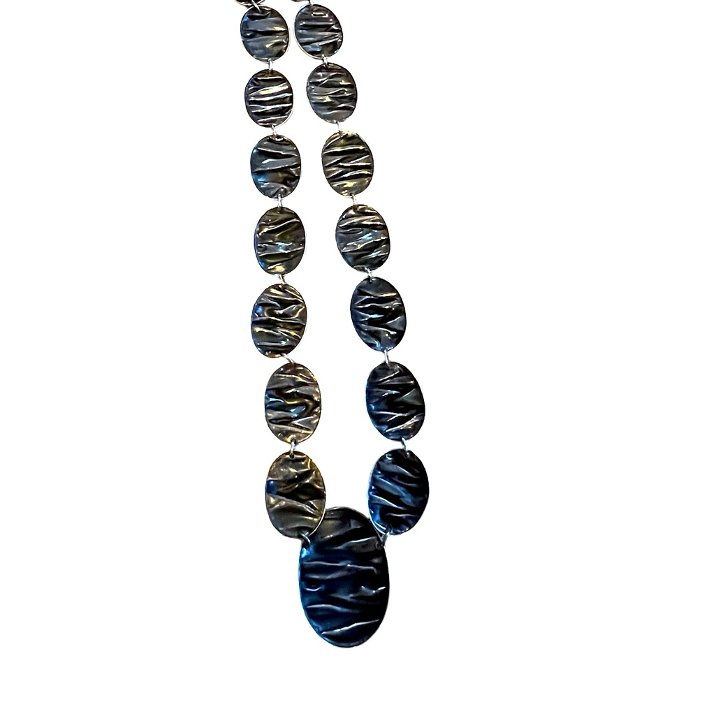 Sterling Silver Necklace 925 Made In Mexico 38$